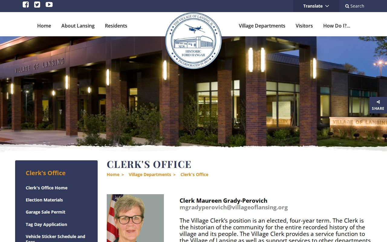 Lansing residents directory Clerk office