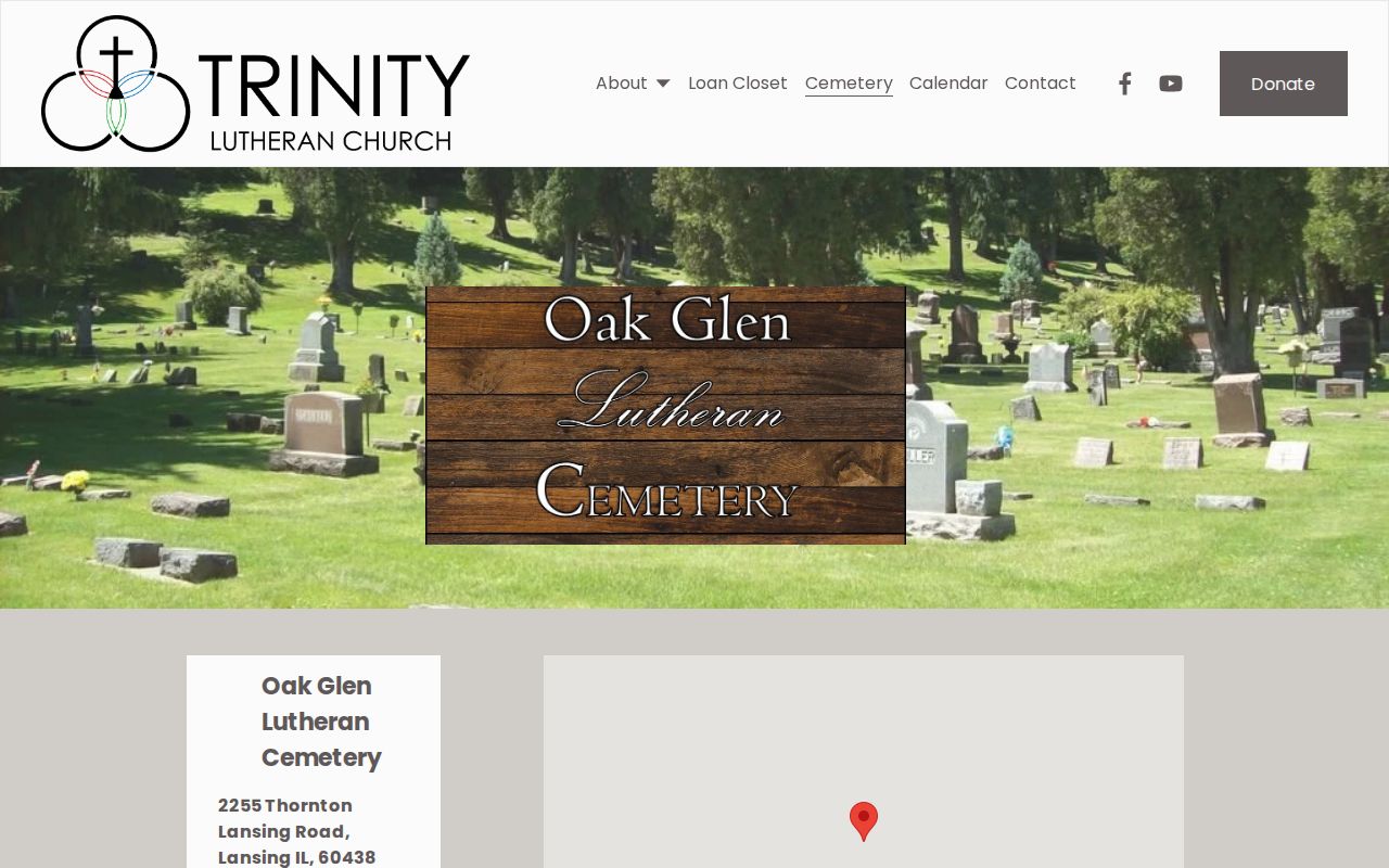 Lansing neighbors Oak Glen Cemetery community history source