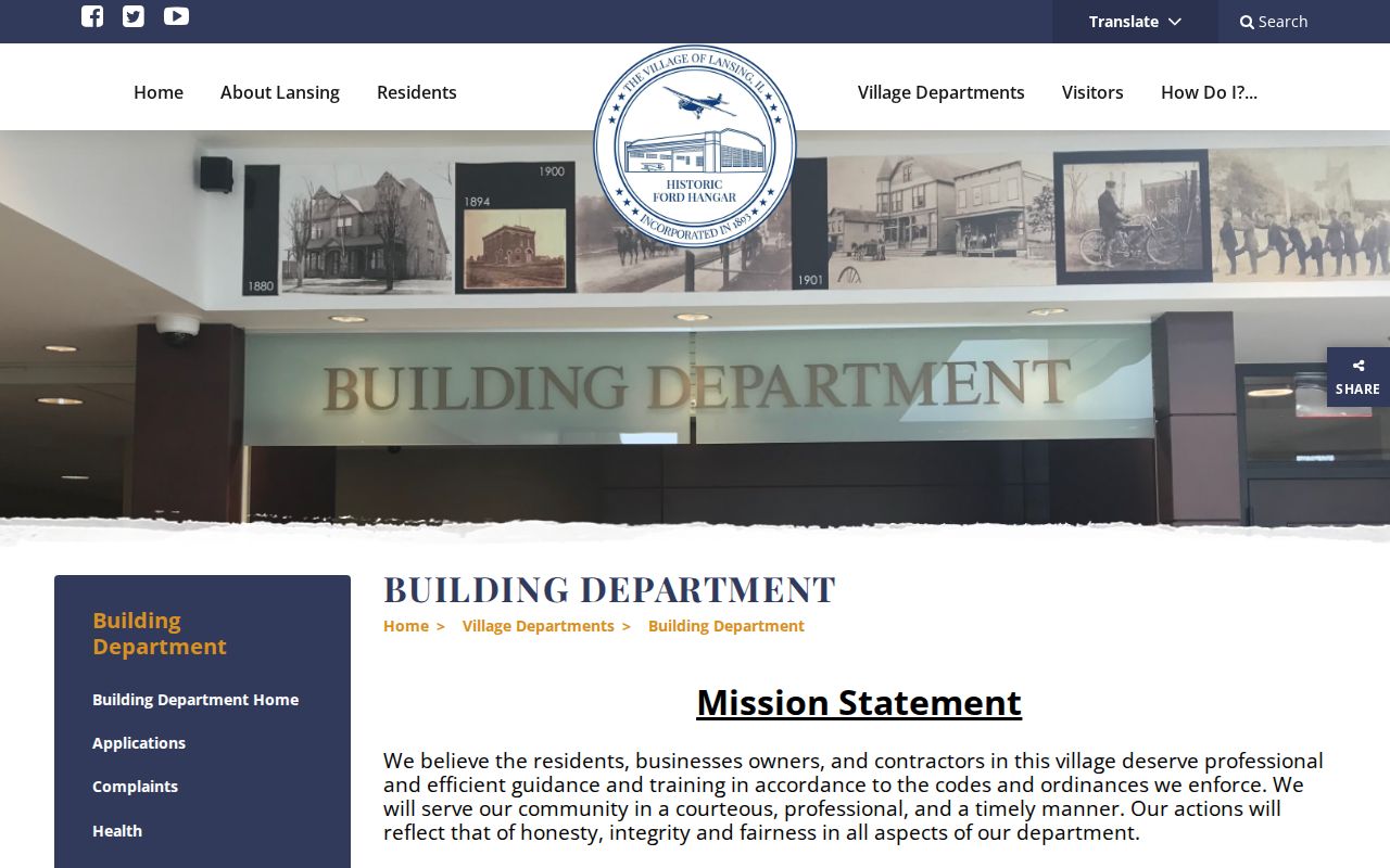 Village of Lansing Building Department permit information